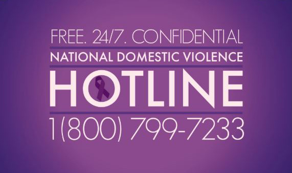 National Domestic Abuse Hotline: 800-799-7233. 24/7, free, confidential
