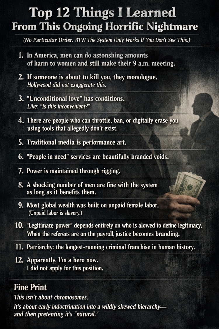 Top 12 Things I Learned From This Ongoing Horrific Nightmare