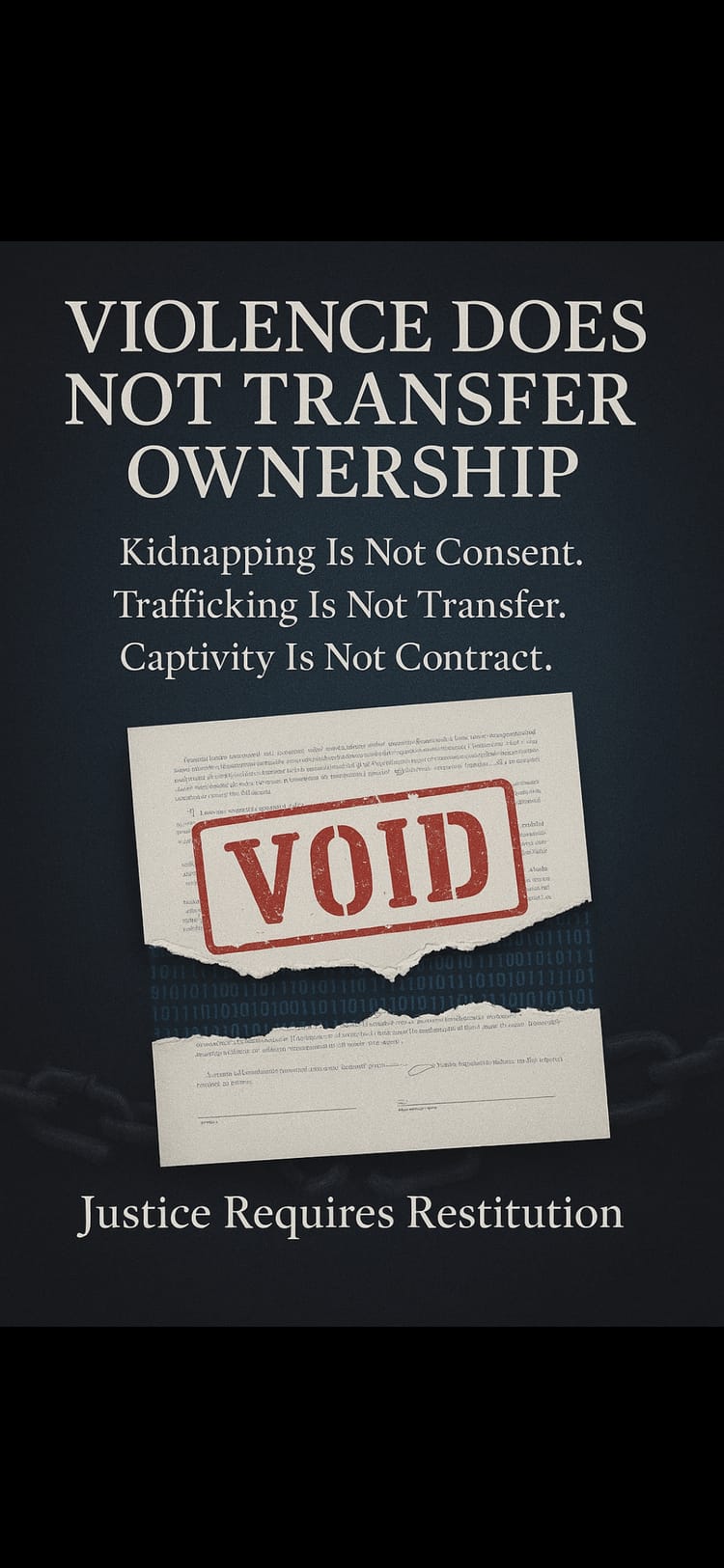 Violence Does Not Transfer Ownership