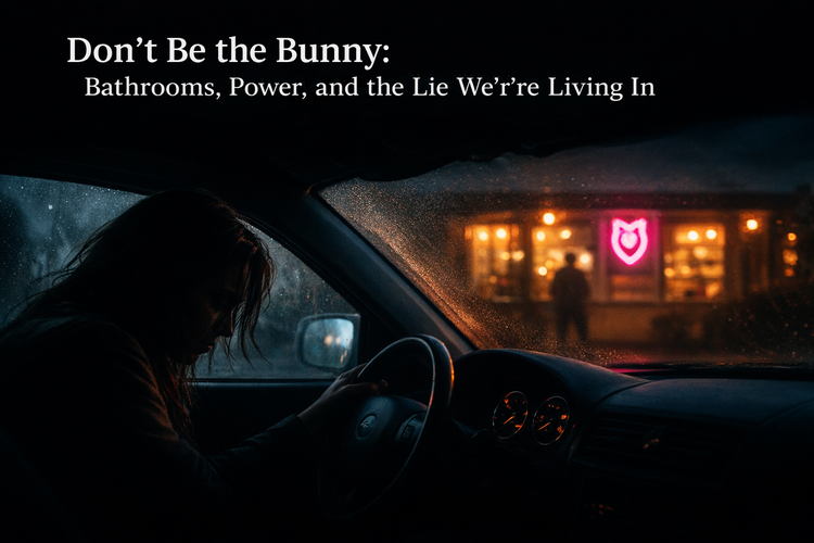 Don’t Be the Bunny: Bathrooms, Power, and the Lie We’re Living In