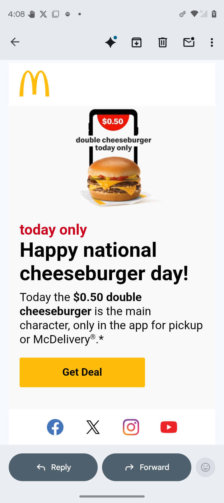 National Cheeseburger Day: 50¢ Burgers, $20 Million Stolen, $100 Billion Owed