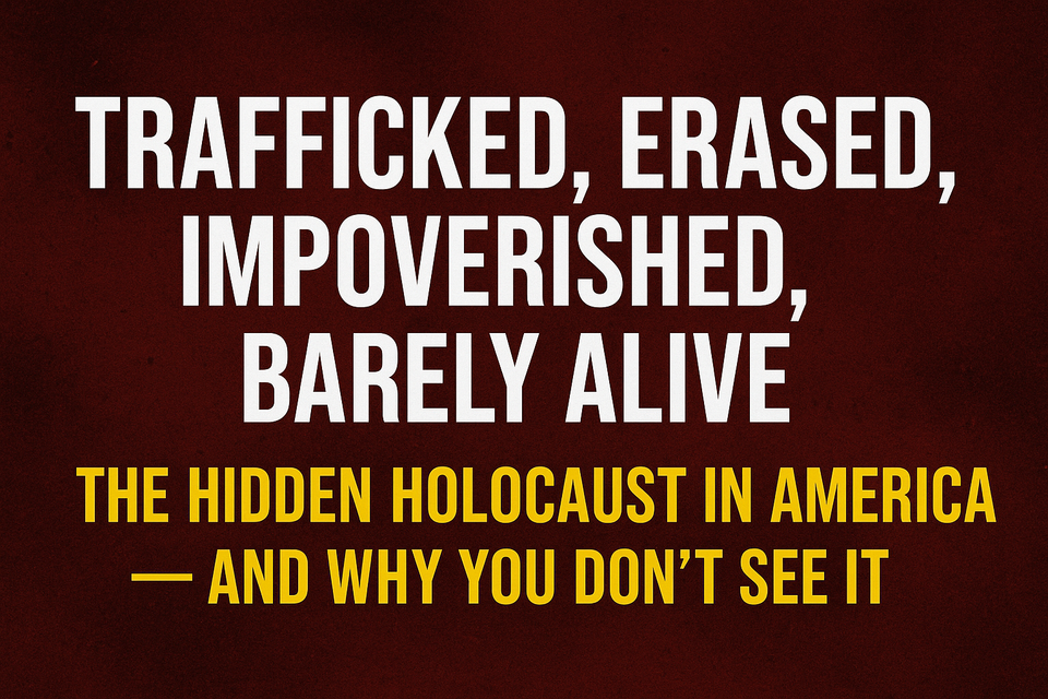 Trafficked, Erased, Impoverished, Barely Alive: The Hidden Holocaust in America — and Why You Don’t See It